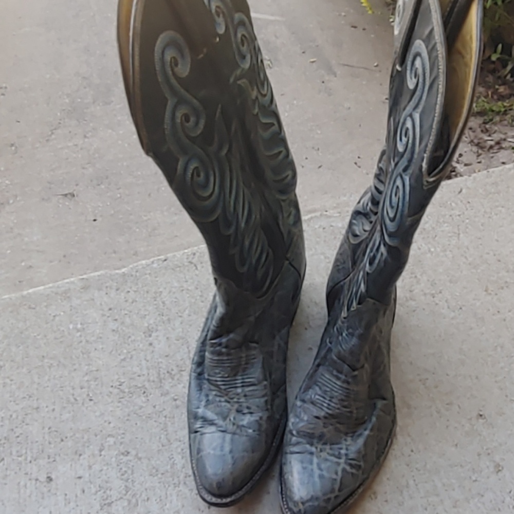 Tony Lama real Elephant boots 9-1/2D model 8501